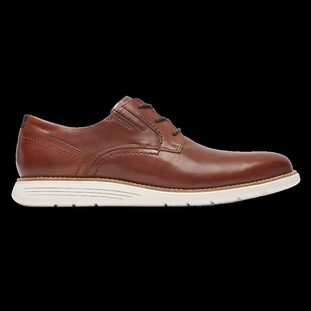 Zapatos De Vestir Rockport Hombre Mexico - Total Motion Sport Plain Toe Marrom - KZTCE7085